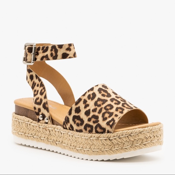 HP BEST IN SHOES Cheetah wedge Espadrille sandal - Picture 5 of 11